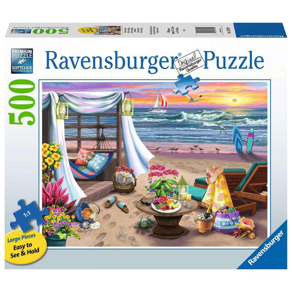 Ravensburger-Cabana Retreat 500 Piece Large Format-16792-Legacy Toys