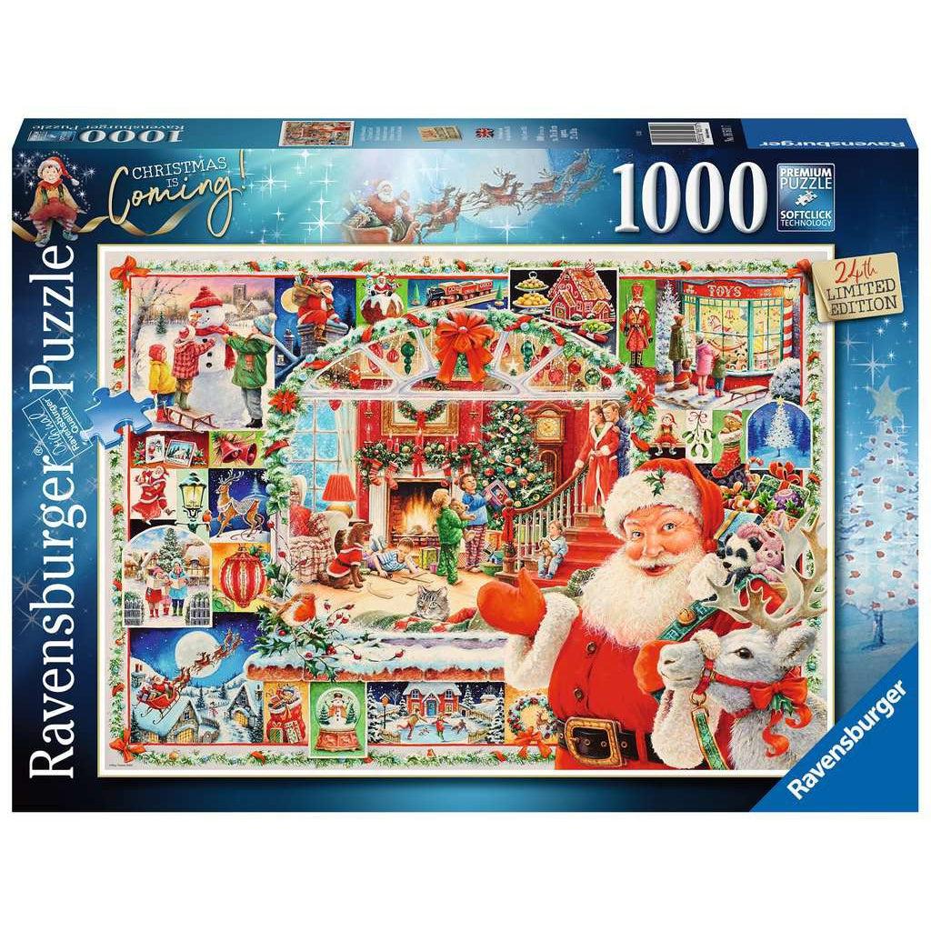 Ravensburger-Christmas is Coming! Seasonal 1000 Piece Puzzle-16511-Legacy Toys