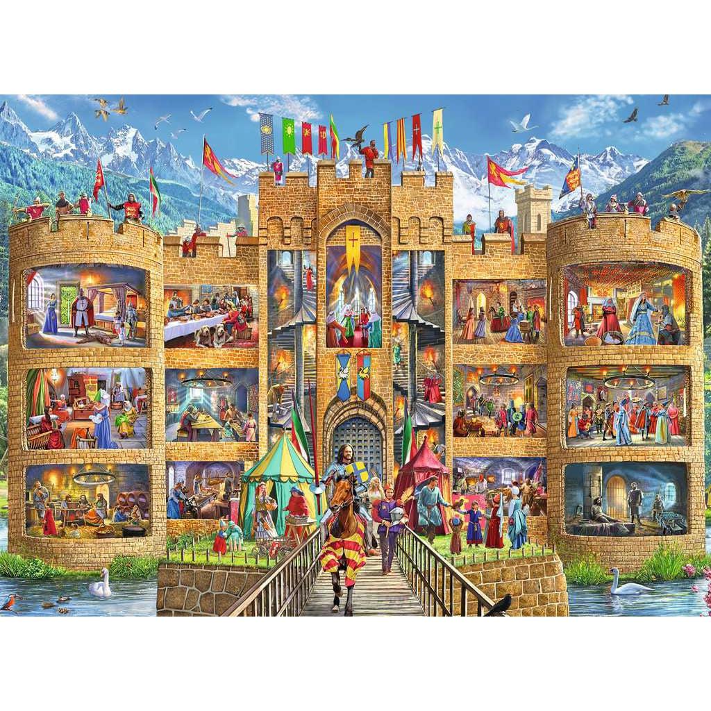 Ravensburger-Cutaway Castle 150 Piece Puzzle-12919-Legacy Toys