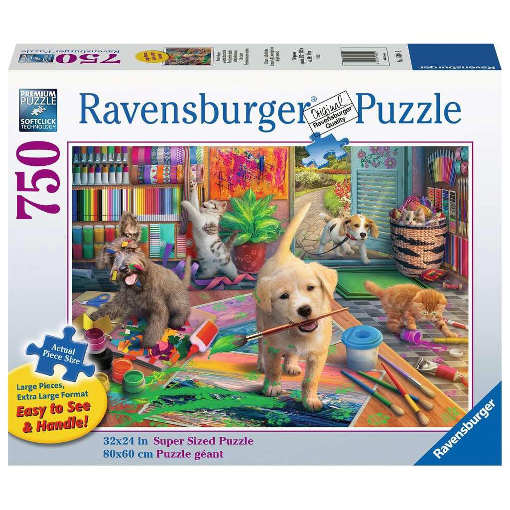 Ravensburger-Cute Crafters 750 Piece Large Format-16801-Legacy Toys