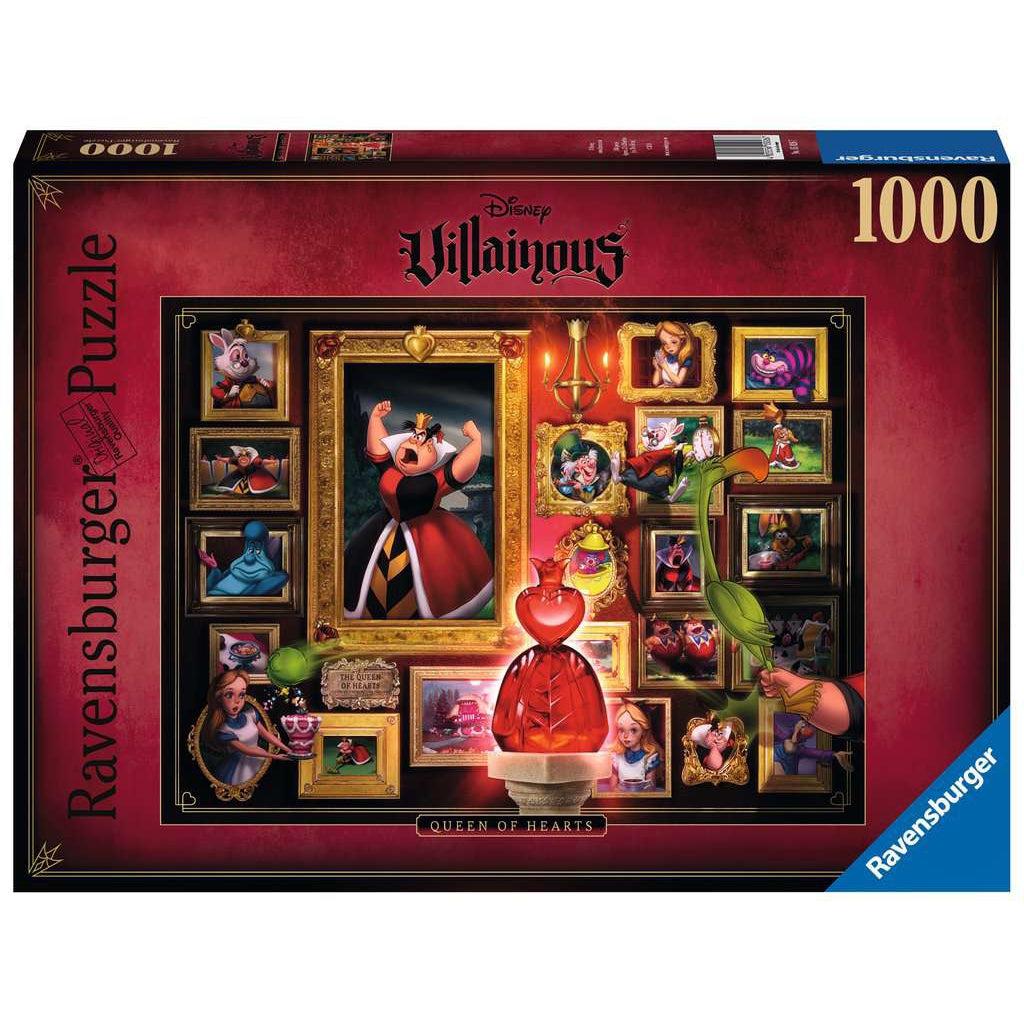 Ravensburger-Disney Villainous: Queen of Hearts 1000 Piece Puzzle-15026-Legacy Toys