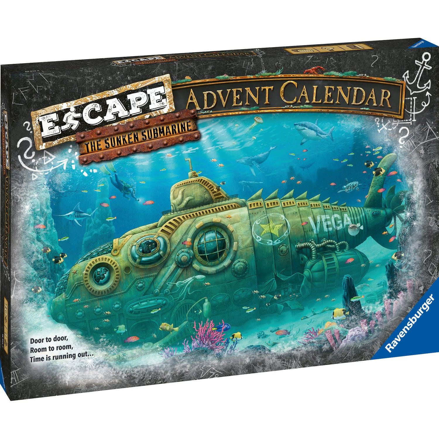 Ravensburger-Escape: The Sunken Submarine - Advent Calendar-20010-Legacy Toys