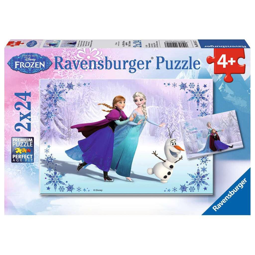 Ravensburger-Frozen Sisters Always - 2x24 Piece Puzzles-9115-Legacy Toys