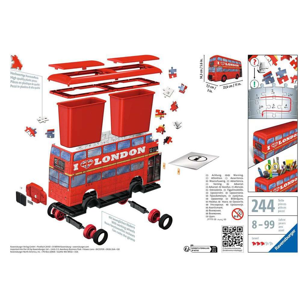 Ravensburger-London Bus 3D 216 Piece Puzzle-12534-Legacy Toys