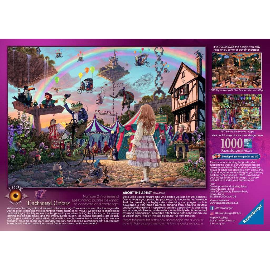 Ravensburger-Look & Find: Enchanted Circus 1000 Piece Puzzle-17482-Legacy Toys