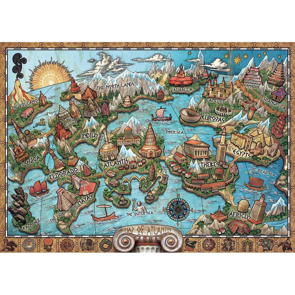 Ravensburger-Mysterious Atlantis 1000 Piece Puzzle-16728-Legacy Toys