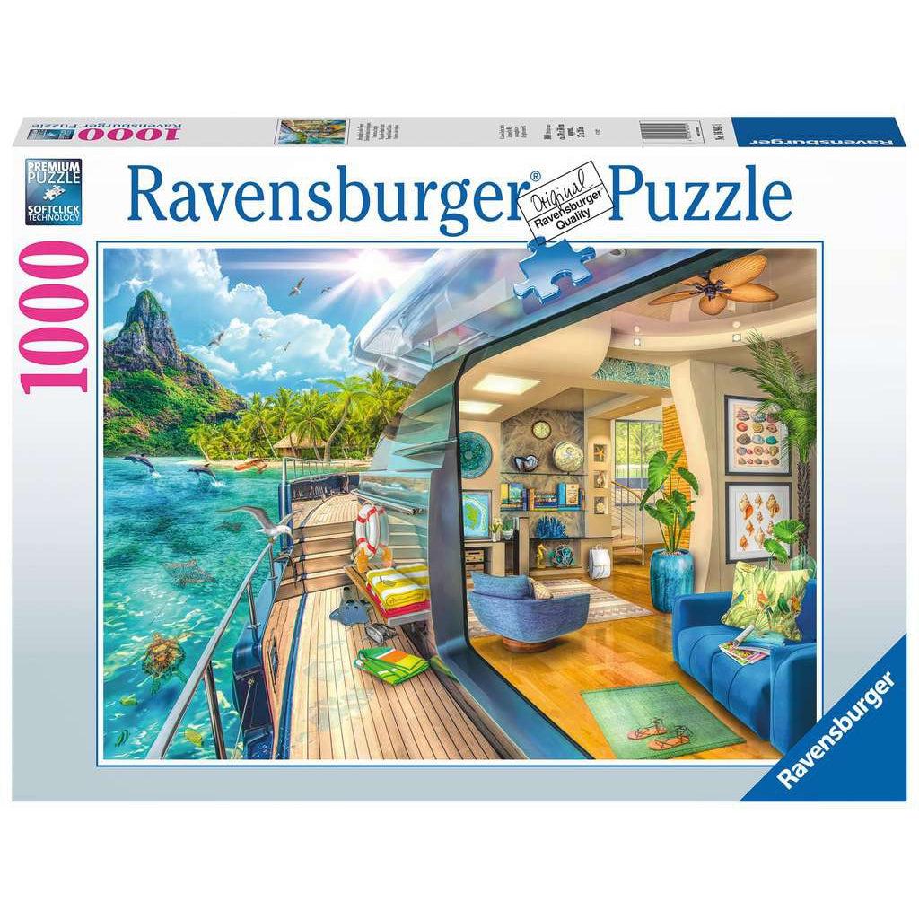 Ravensburger-Tropical Island Charter 1000 Piece Puzzle-16948-Legacy Toys