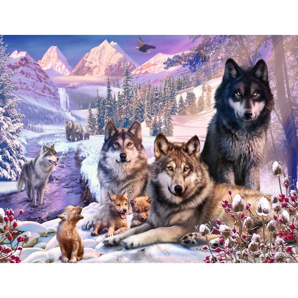 Ravensburger-Winter Wolves - 2,000 Piece Puzzle-16012-Legacy Toys