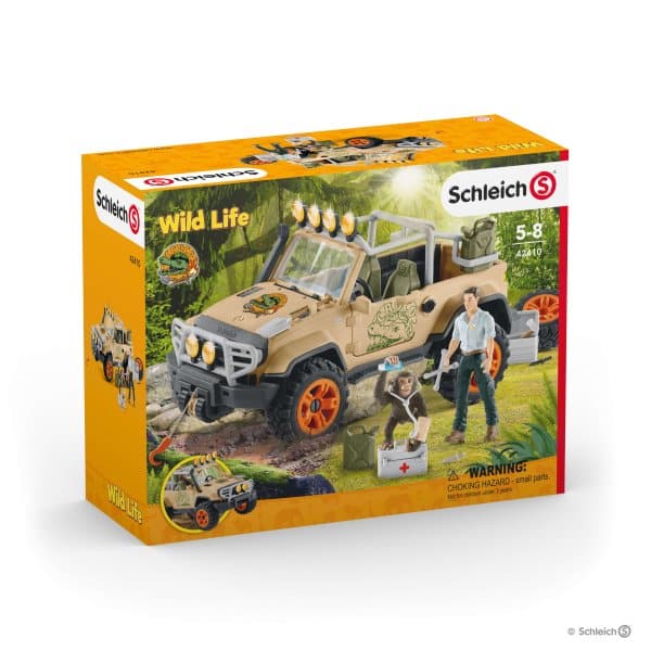 Schleich-4x4 Vehicle Off-roader with Rope Winch-42410-Legacy Toys