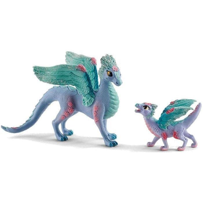 Schleich-Flower Dragon and Baby-70592-Legacy Toys