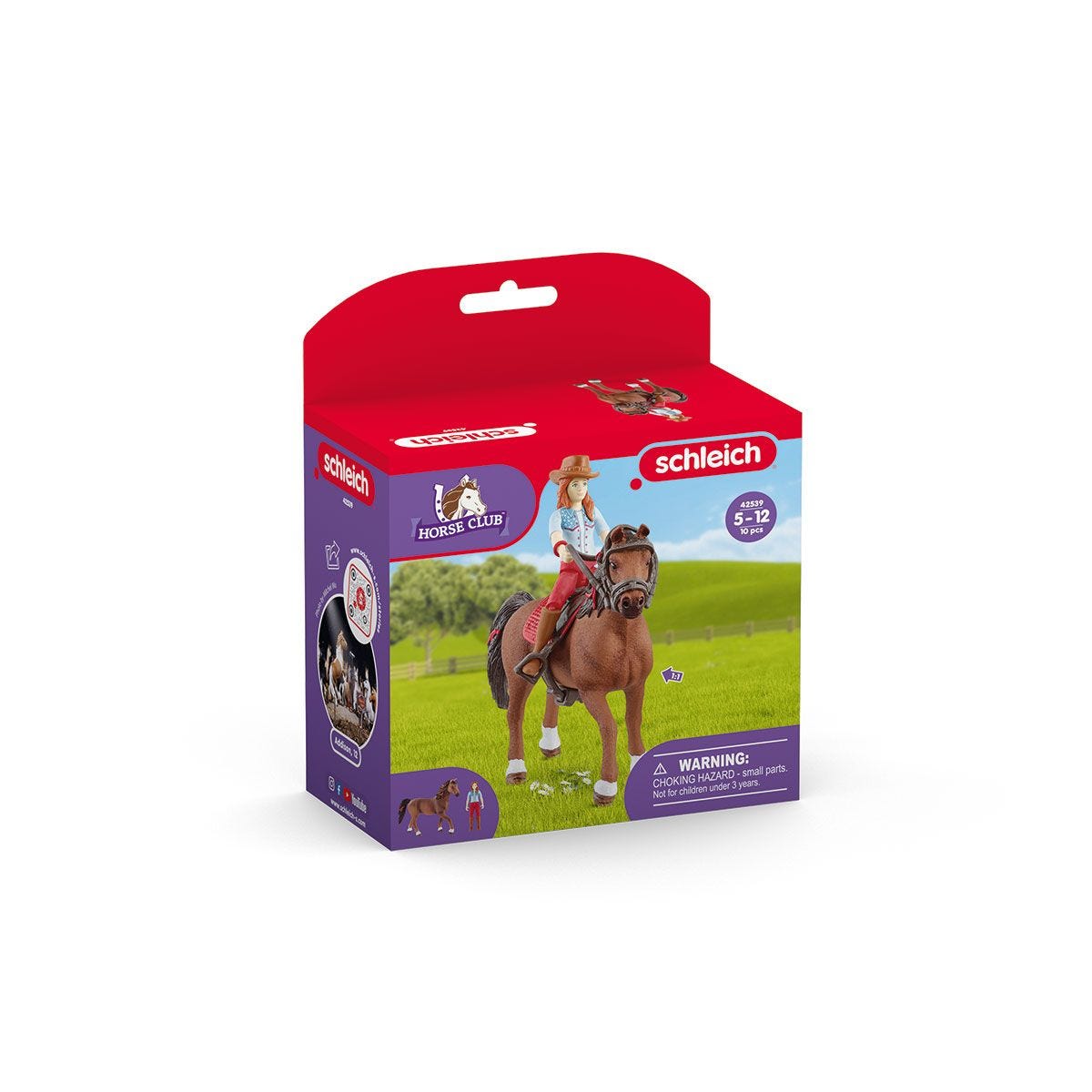 Schleich-Horse Club Hannah & Cayenne-42539-2-Barcode 2-Legacy Toys