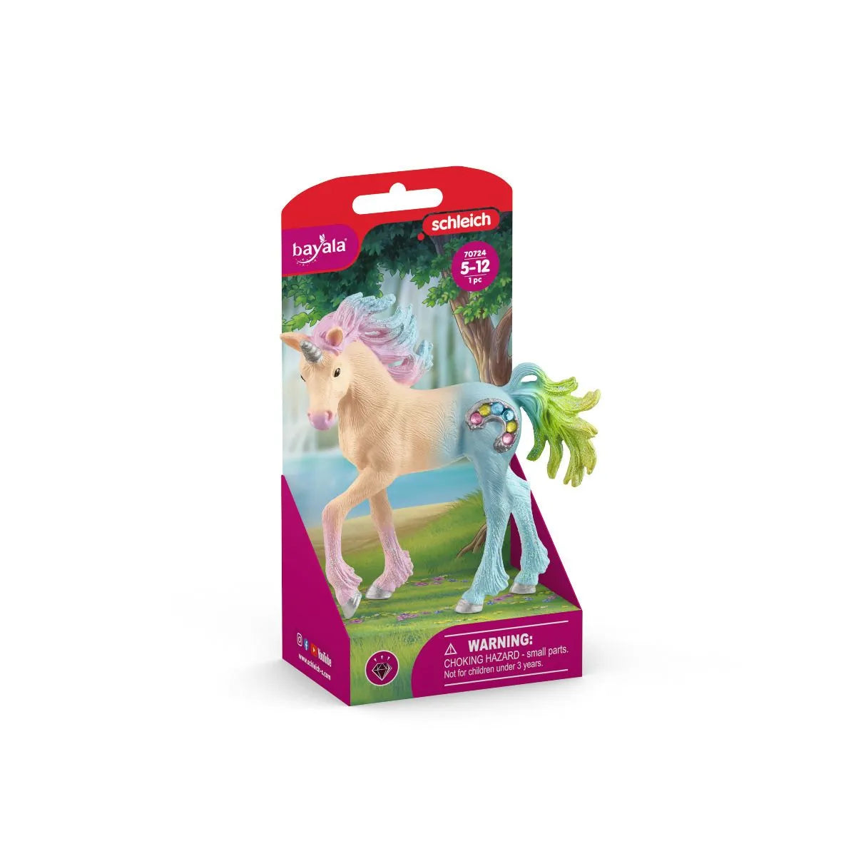 Schleich-Marshmallow Unicorn Foal-70724-Legacy Toys