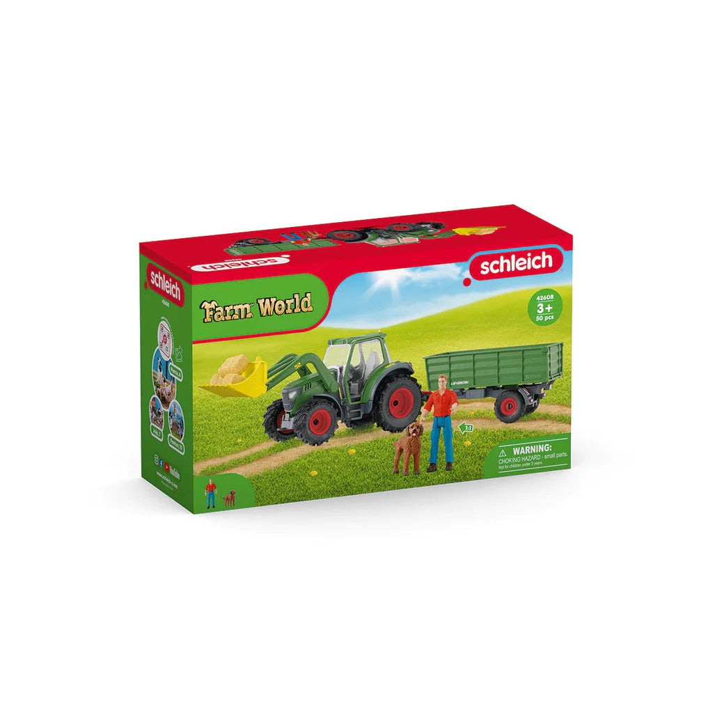 Schleich-Tractor with Trailer-42608-Legacy Toys