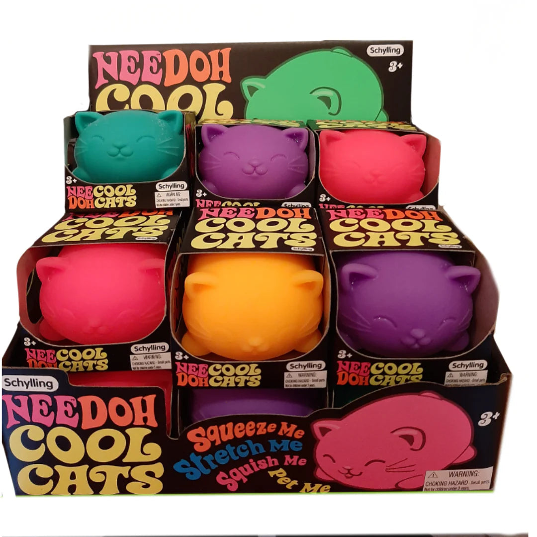 Schylling-Cool Cats Needoh Ball Assorted Colors-CCND-Legacy Toys