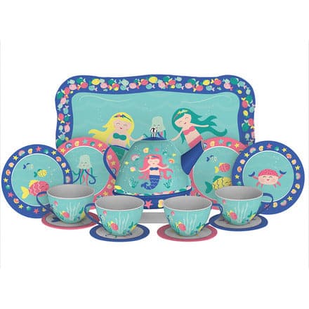Schylling-Mermaid Tin Tea Set-MERTTS-Legacy Toys