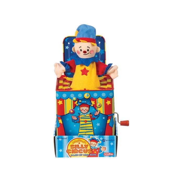 Schylling-Silly Circus Jack in the Box-SCJB-Legacy Toys