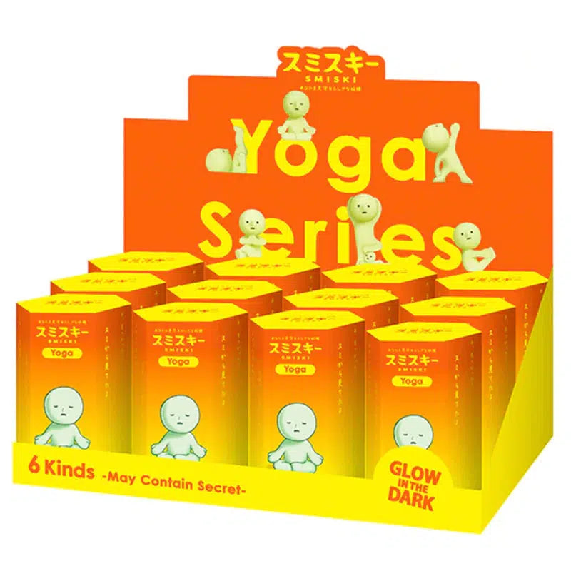 Sonny Angel-Smiski Mini Figure: Yoga Series-SMI-66245-Box of 12-Legacy Toys