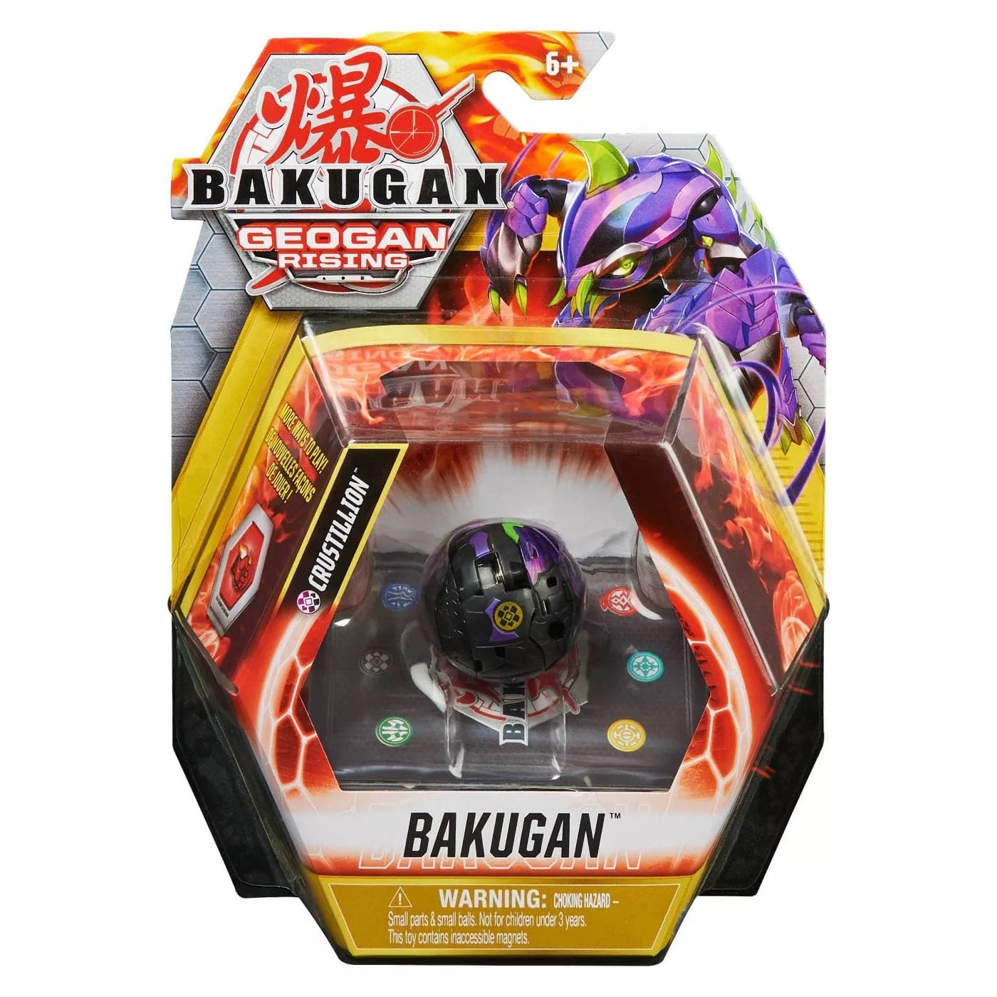 Spin Master-Bakugan: Geogan Rising - Bakugan Core Ball Pack S3 Assortment-11701-Crustillion-Legacy Toys
