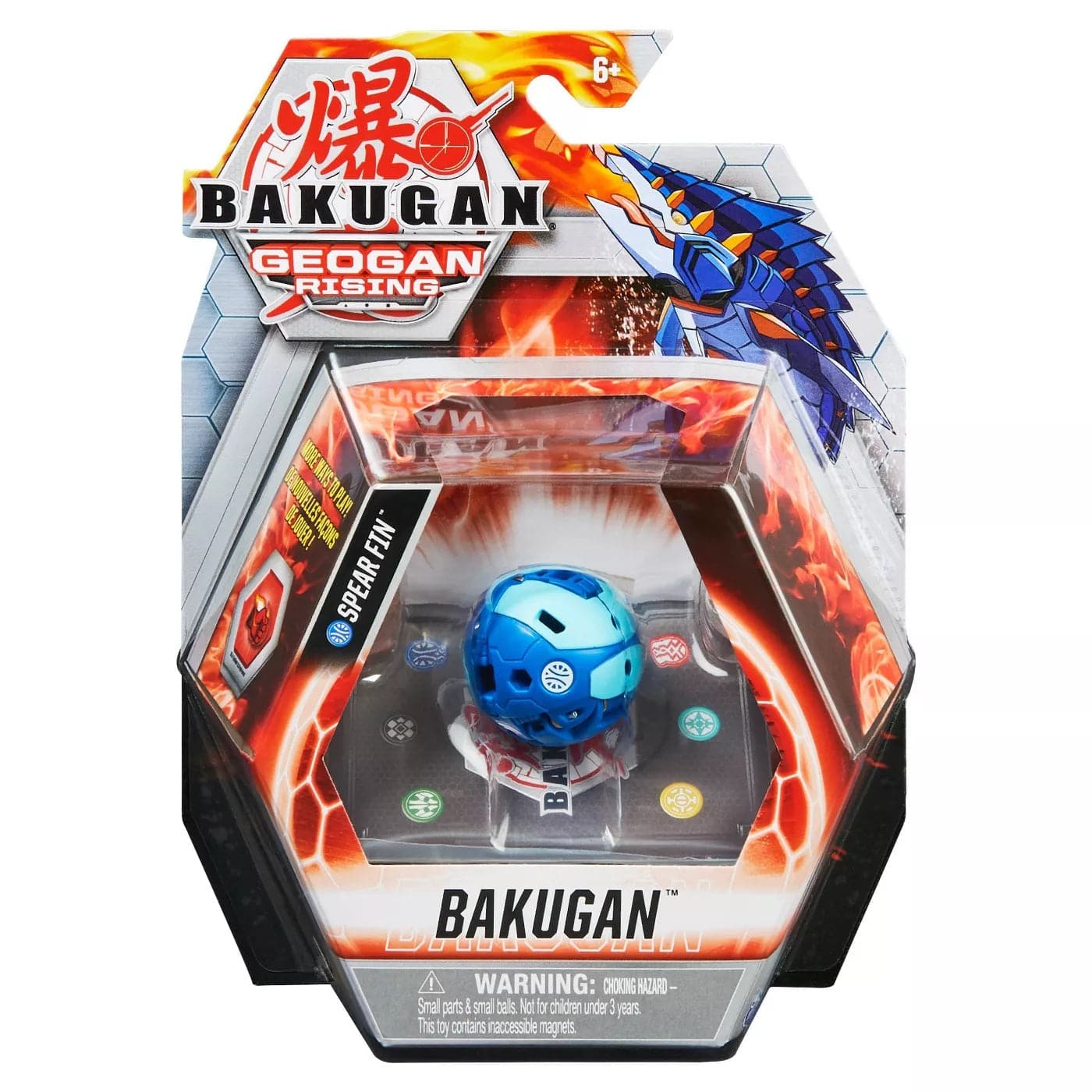 Spin Master-Bakugan: Geogan Rising - Bakugan Core Ball Pack S3 Assortment-778988334430-Spear Fin-Legacy Toys