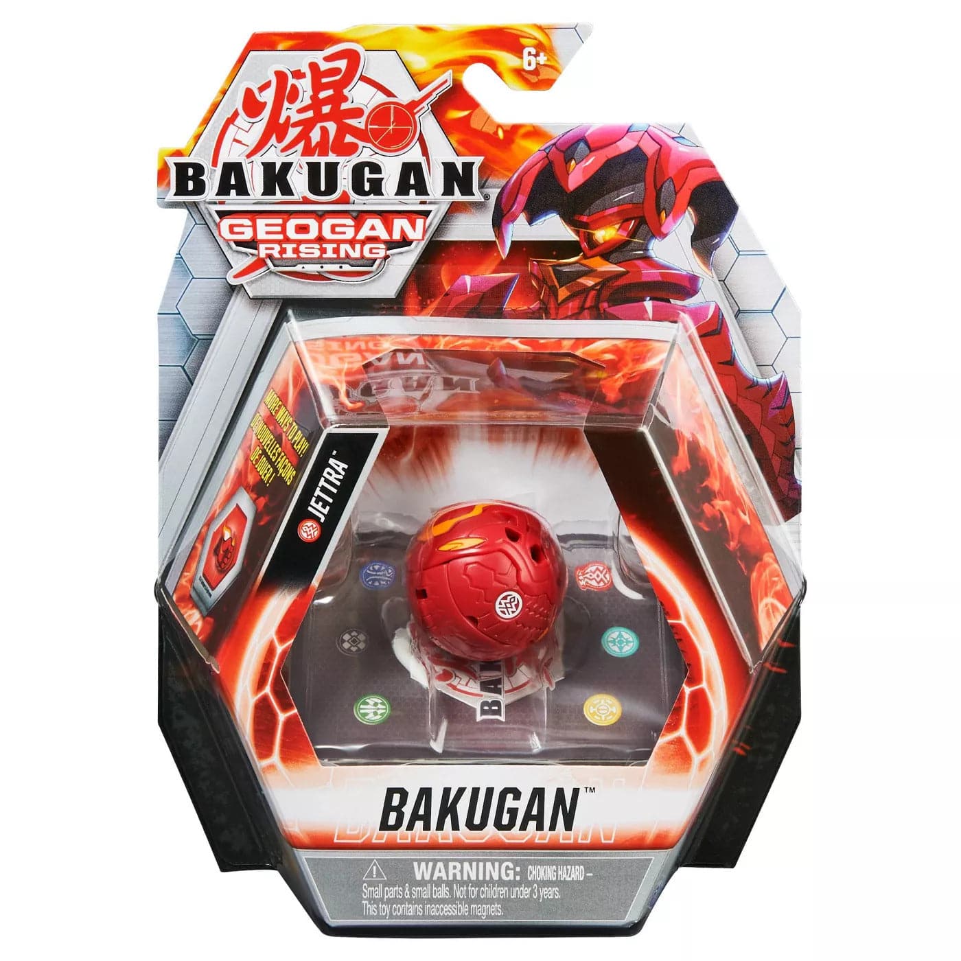 Spin Master-Bakugan: Geogan Rising - Bakugan Core Ball Pack S3 Assortment-778988334447-Jettra-Legacy Toys