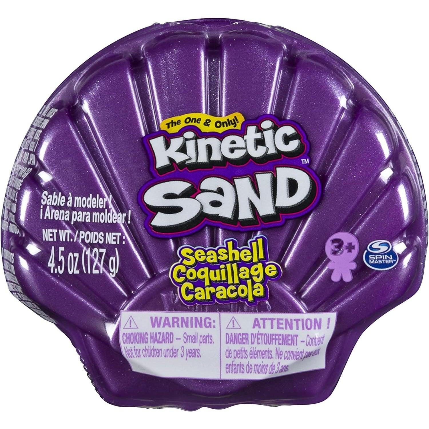 Spin Master-Kinetic Sand 4.5 oz Seashell Sand Assortment-20119083-Purple-Legacy Toys