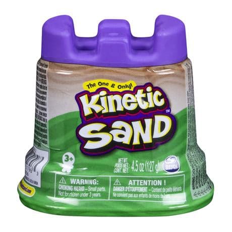 Spin Master-Kinetic Sand Single Container-11869-Green-Legacy Toys