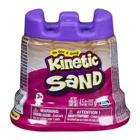 Spin Master-Kinetic Sand Single Container-11872-Pink-Legacy Toys