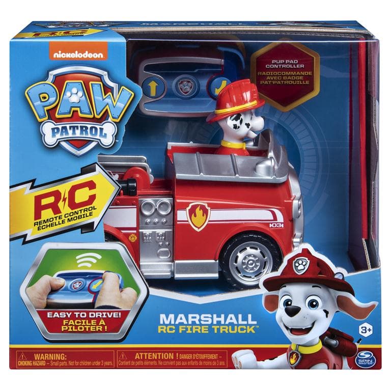 Spin Master-PAW Patrol Marshall Remote Contol Police Fire Truck-6054194-Legacy Toys