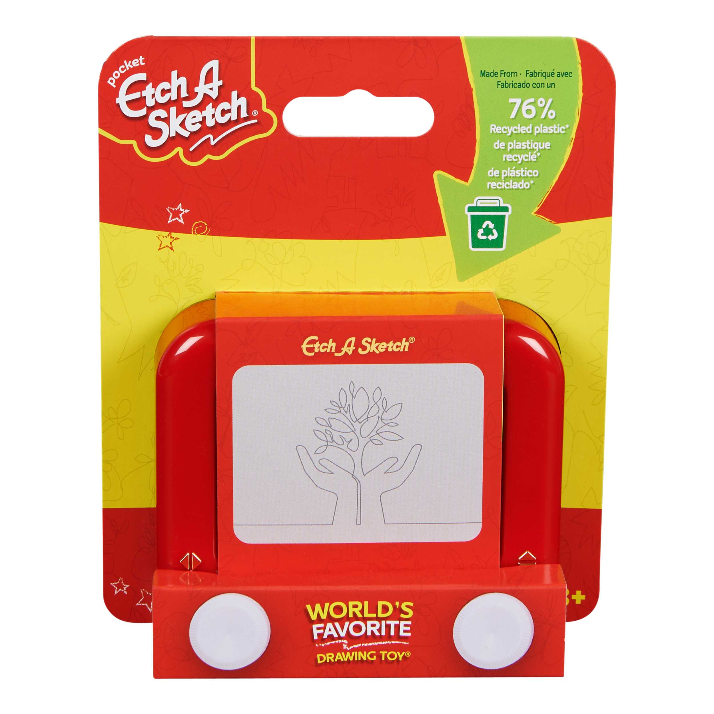 Spin Master-Pocket Etch-a-Sketch Sustainable-6066730-Legacy Toys