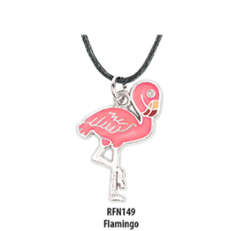 Squire Boone Village-Wildlife Mood Necklace - Flamingo-RFN149-Legacy Toys