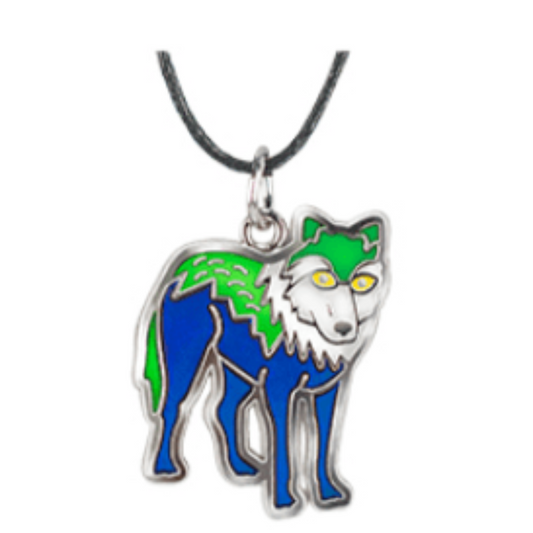 Squire Boone Village-Wildlife Mood Necklace - Wolf-RFN137-Legacy Toys