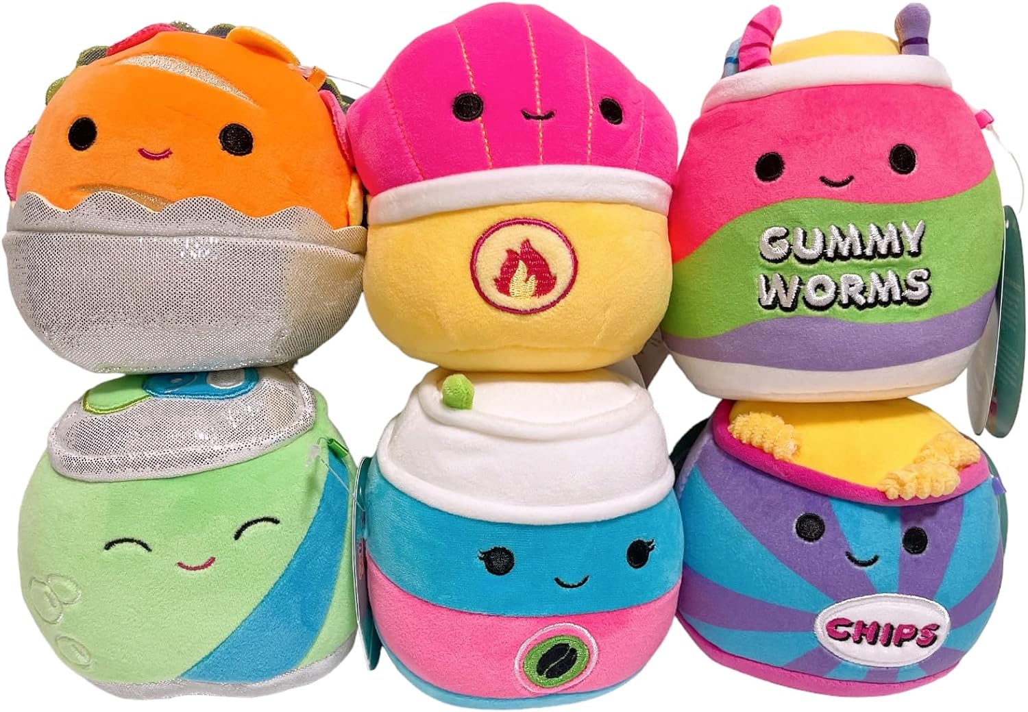 Squishmallows-Squishmallows 8" Neon Junk Food Plush--Legacy Toys