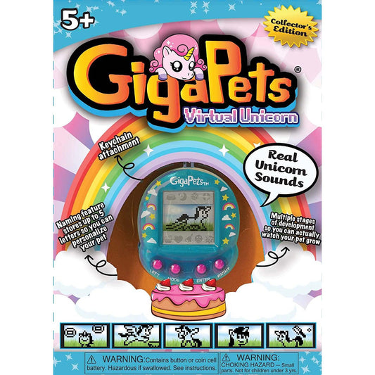 Tangle-Giga Pets Collector’s Edition Nostalgic 90s Toy, 3D Pet Unicorn-TST-1033-Legacy Toys
