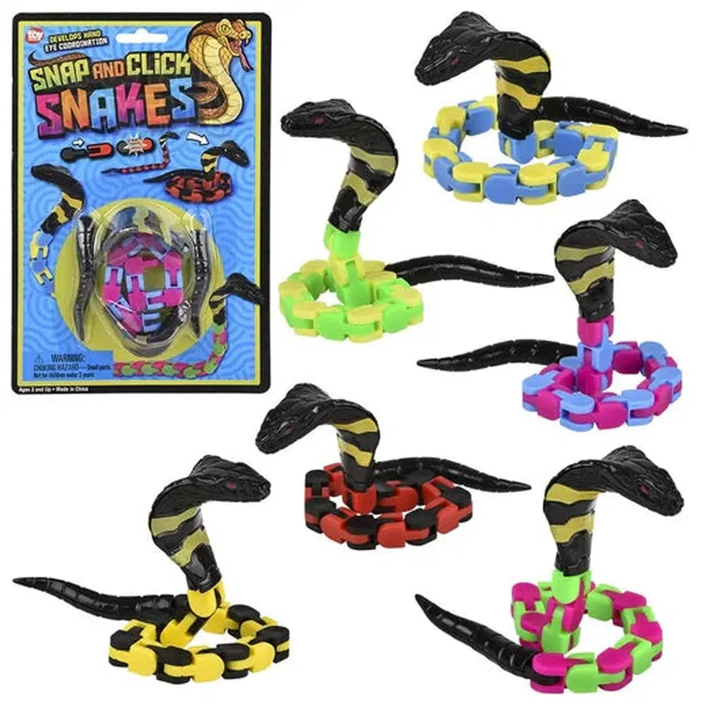 The Toy Network-12" Snap & Click Snake Assorted Colors--Legacy Toys