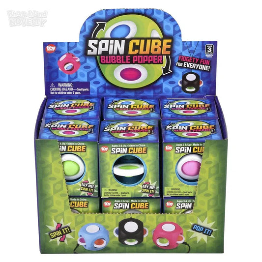 The Toy Network-2" Spinning Cube Fidget--Legacy Toys