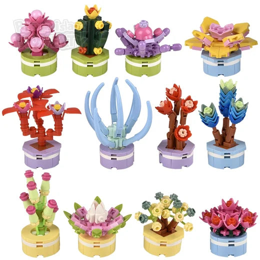 The Toy Network-2.5" Building Block Flowers-TY-BBFLO-Legacy Toys