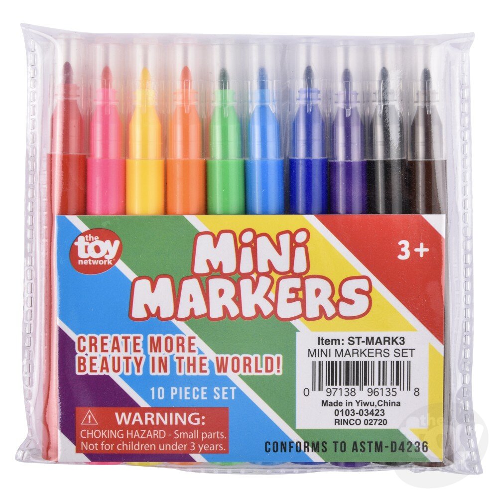 The Toy Network-3.5" Mini Markers-ST-MARK3-Legacy Toys
