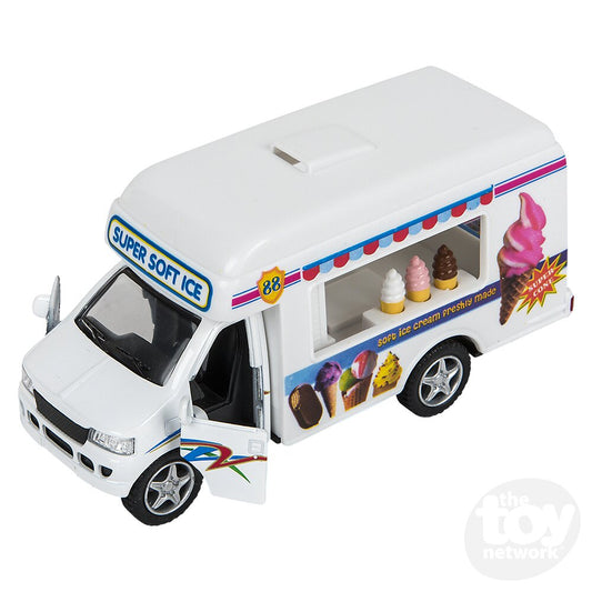 The Toy Network-5" Die-Cast Pull Back Ice Cream Truck-VE-ICECR-Legacy Toys