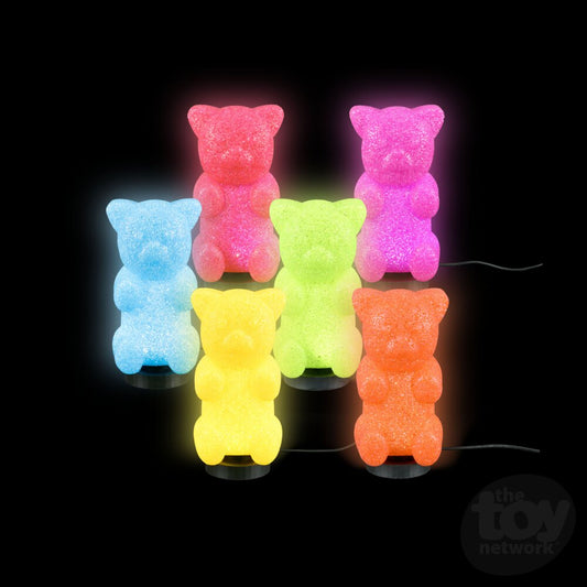 The Toy Network-9.25" Sparkle Gummy Bear Lamp-EL-SPGUM-Legacy Toys