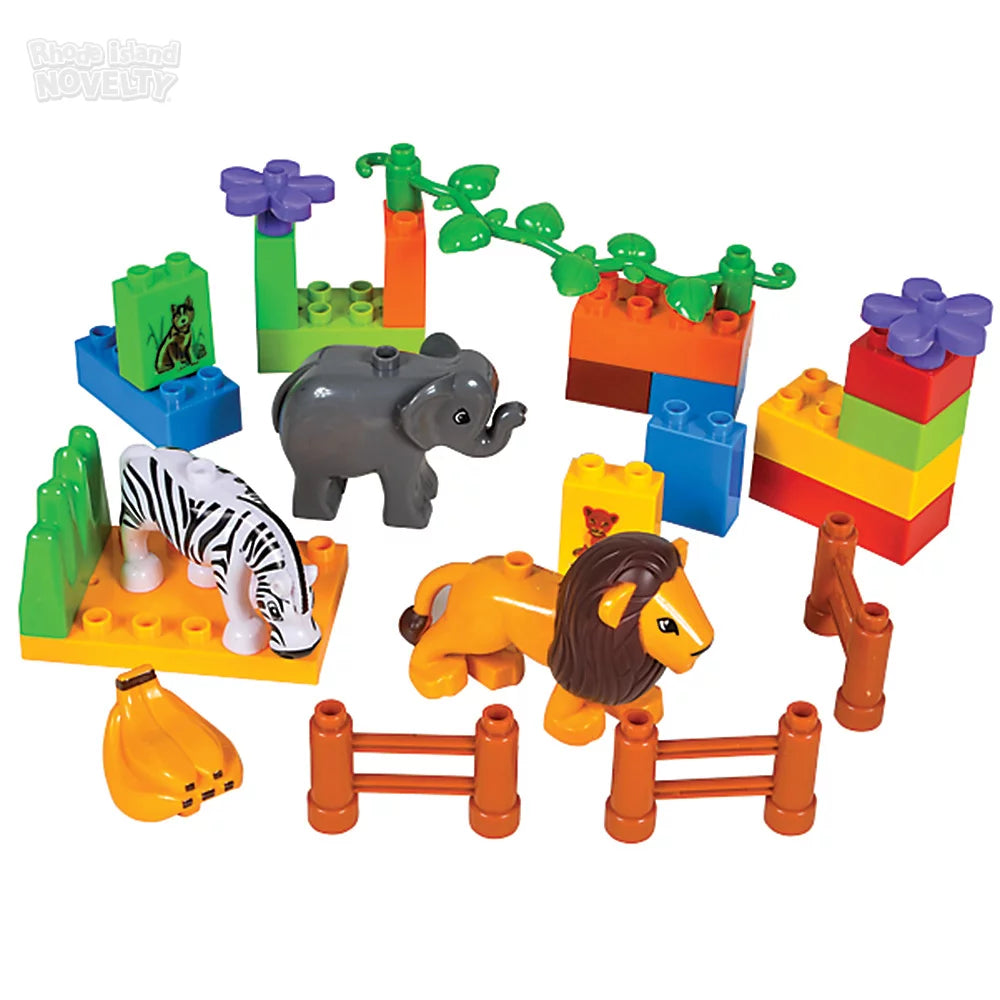 The Toy Network-Blocks 26 Piece Zoo Block Set-AM-BBZME-Legacy Toys