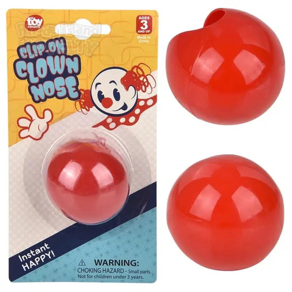 The Toy Network-Clip-On Clown Nose-JK-CDCLO-Legacy Toys