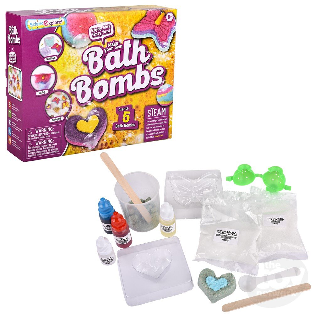 The Toy Network-Edu-Stem Bath Bomb Science Kit-AM-EDBAT-Legacy Toys