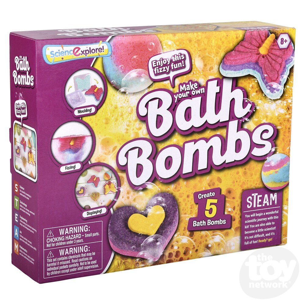 The Toy Network-Edu-Stem Bath Bomb Science Kit-AM-EDBAT-Legacy Toys