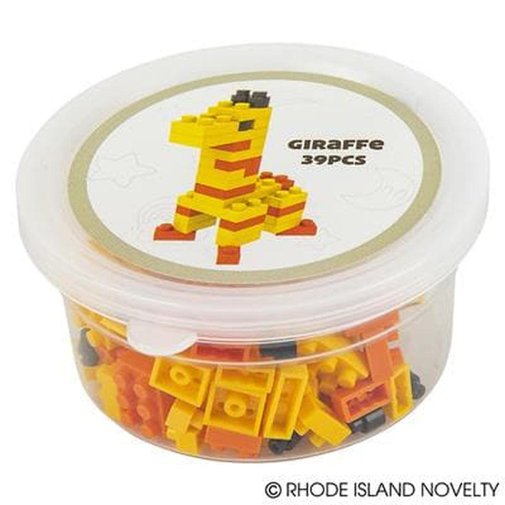 The Toy Network-Mini Blocks - Giraffe 39 Pieces-AM-MBGIR-Legacy Toys