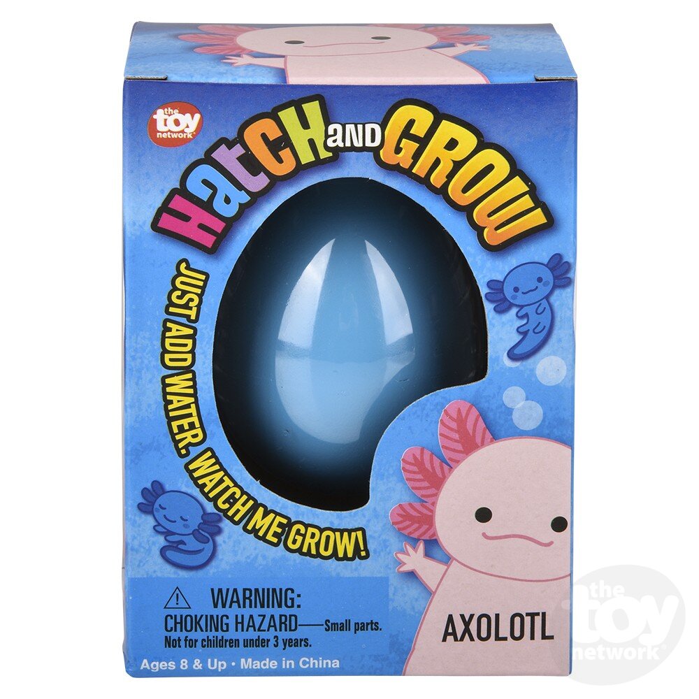 The Toy Network-Small Hatch And Grow Axolotl Egg 2.5"-PA-GRSAX-Legacy Toys