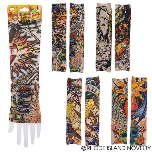 The Toy Network-Vintage Print Tattoos Sleeve 16"-JA-TATSV-Legacy Toys