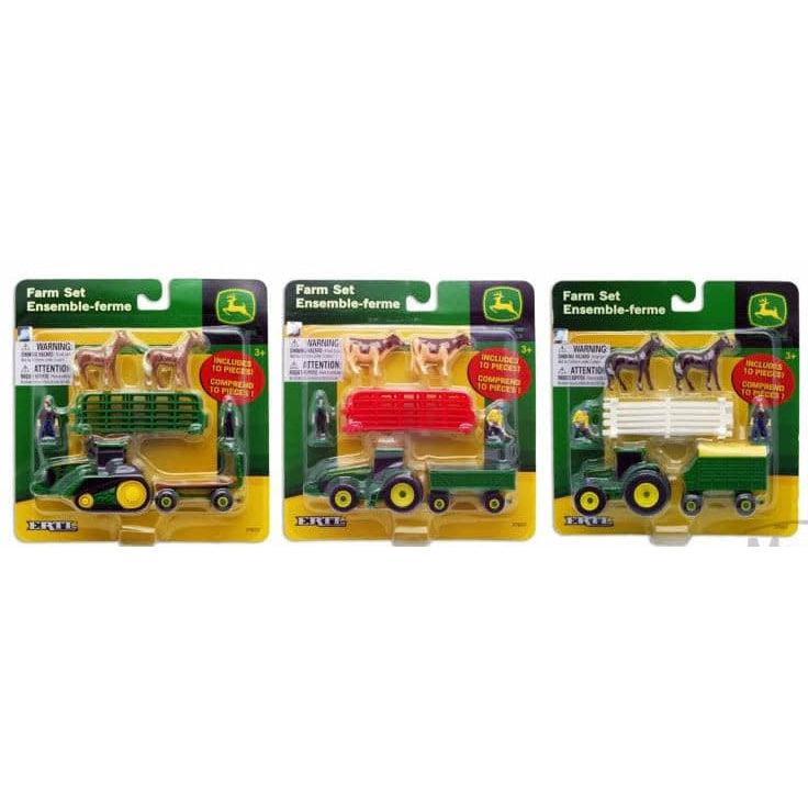 TOMY-John Deere Farm Set - 10 Pieces Assorted Styles-37657-Legacy Toys