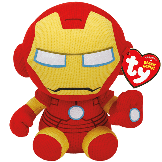 TY-Beanie Babies - Iron Man - Small 8"-41190-Legacy Toys