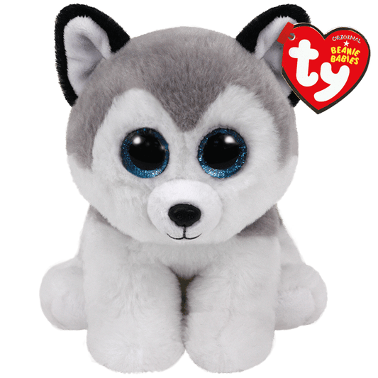 TY-Beanie Baby - Buff Grey and White Husky - 8" Small-42183-Legacy Toys