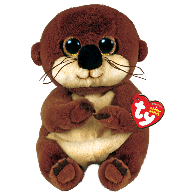 TY-Beanie Baby - Mitch Brown Otter - 8" Small-40925-Legacy Toys